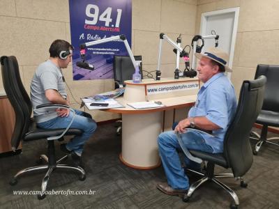 Presidente da Comunidade do GuaraÃ­, Nova Laranjeiras visita a Campo Abreto FM para divulgar Festa em Louvor a Nossa Senhora Aparecida